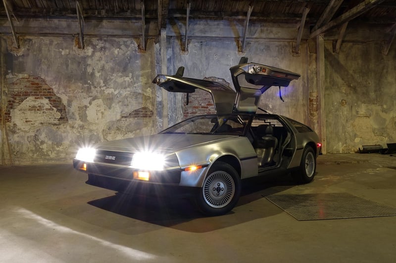 Delorean time machine from Back to the Future